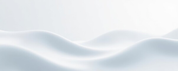 Soft flowing abstract white wave lines on a light background, wave, design, flowing