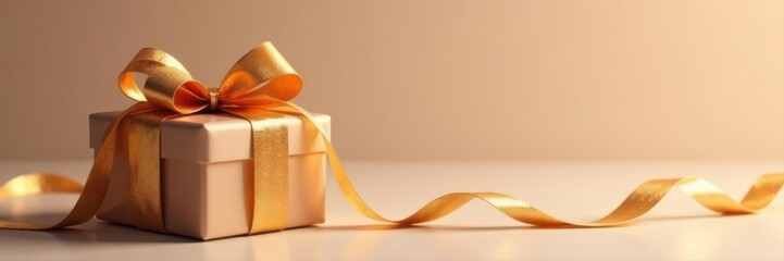 Realistic gold bows with ribbons, perfect gift accents , gold ribbons, wrapping, photography