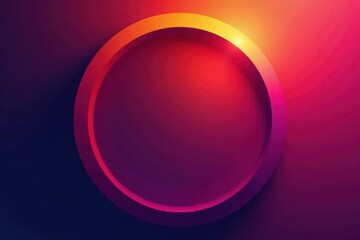 Obraz premium Abstract gradient circle wallpaper Dark orange, purple, pink hues , abstract, circle
