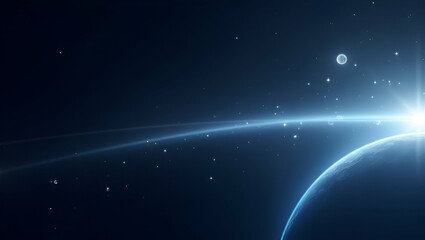 Fototapeta premium Contemporary wallpaper design featuring sleek abstract visuals with soft gradient overlays and digital icons representing space weather monitoring with emphasis on solar flare tracking advanced satell