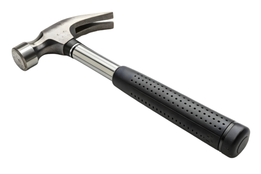 Heavy-duty durable construction handle curved claw hammer.