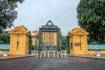 Hanoi, Vietnam, October 21, 2024. The presidential palace is the official residence of the president of the republic