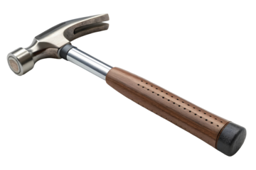 Heavy-duty durable construction handle curved claw hammer.