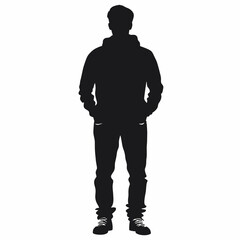 Fototapeta premium silhouette of a man