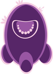 cute simple rocket vector