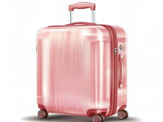 Pink Suitcase Travel Luggage. (1)