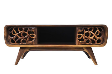 Mid Century Modern Wood Console