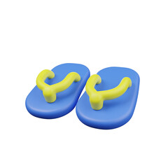 3D Flip Flops Icon