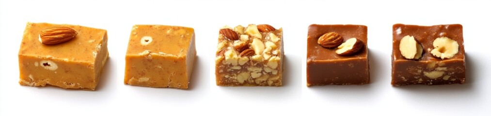 Assorted Nutty Toffee Squares