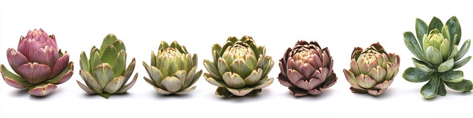 Fototapeta premium Diverse Artichoke-Like Plants
