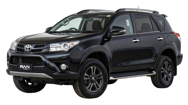 toyota rav4 suv isolated on transparent background