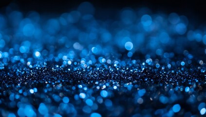 Abstract blue bokeh background