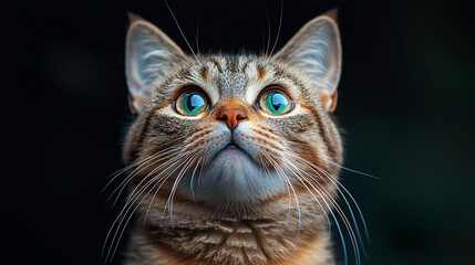 portrait of a cat. Generative AI