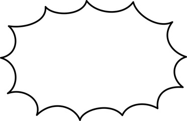 びっくり、強調のときに使えるふきだし
