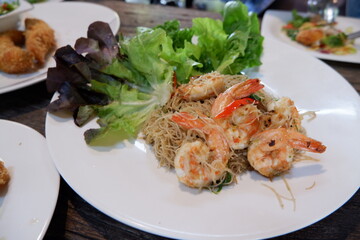 grilled shrimp on a plate