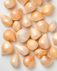 Harvesting fresh garlic cloves agricultural field food photography natural setting close-up view culinary inspiration