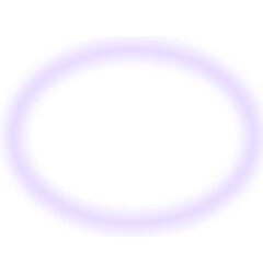 紫の楕円形ぼかしラインフレーム　