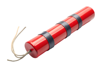 Dynamite stick on transparent background