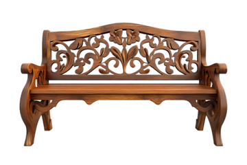 Ornate Wooden Bench