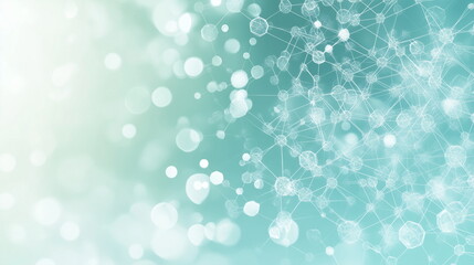 Abstract gradient background with molecular structures, perfect for medical, science, and technology themes. A modern and luxurious design ideal for hospitals, healthcare, and business presentations.