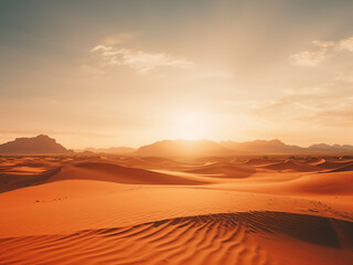 Desert morning calmness as the sun rises, heat slowly building, and the day begins to unfold
