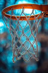 basketball hoop and net. Generative AI