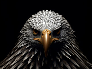 Fototapeta premium Eagle talon with natural keratin forming a strong surface texture, showcasing its power