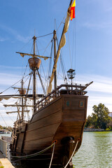 Replica de la Nao Victoria, primera circunvalación del mundo, Sevilla, España