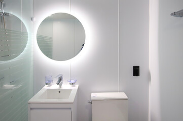 clean and modern bathroom interior