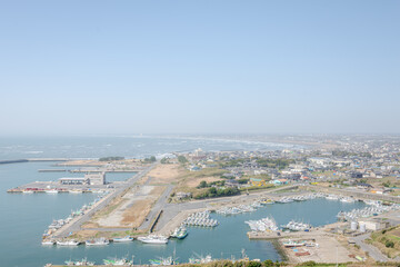 Fototapeta premium 飯岡漁港の景色 