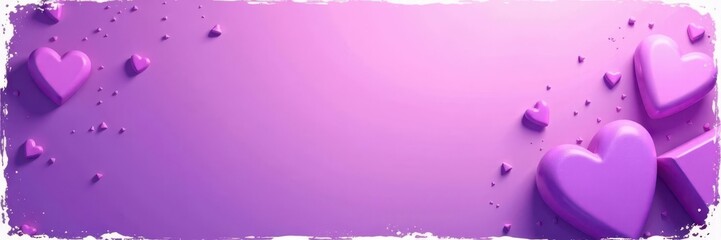 Obraz premium Soft purple background, faint triangle & block patterns, distressed white edges , pastel, abstract, background