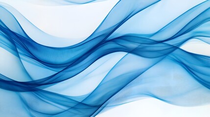 Obraz premium Gentle Light Blue Abstract Wave Pattern on Transparent Background for Digital Branding and Overlays