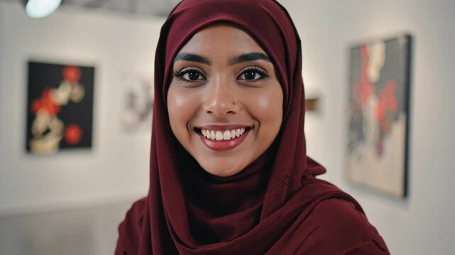 portrait of a smiling woman