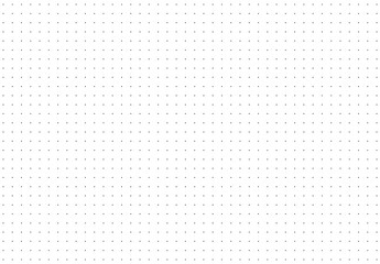 Wide seamless pattern texture for bullet journal. Dotted squared grid graph paper layout for notebooks. Dotted simple backdrop. Printable graphic sheet.