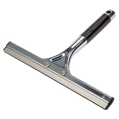Obraz premium Professional Stainless Steel Window Squeegee with Rubber Blade on transparent background