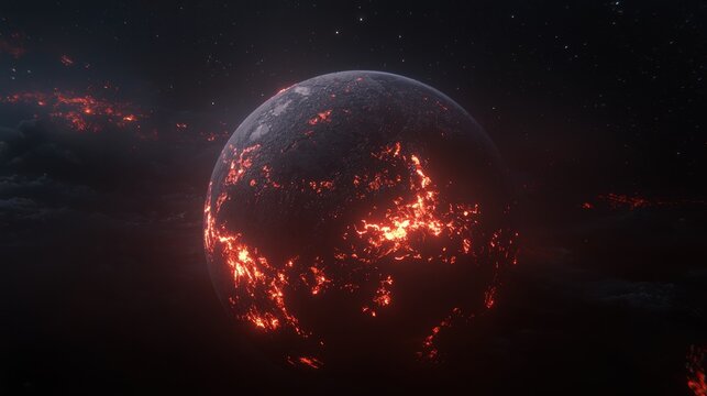 War-torn parallel world background wallpaper showcasing remnants of civilization destroyed planets and wreckage spaceships interstellar conflict aftermath