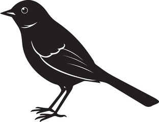 Obraz premium vector illustration of a bird, bird vector isolated on white background full body