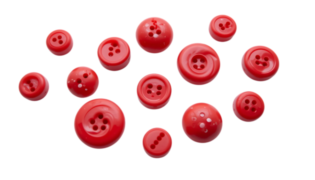 red button bead - Powered by Adobe