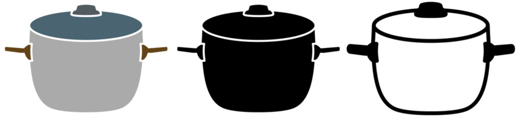 Fototapeta premium pan icon, simple flat style, illustration, logo sign symbol pictogram template, for ui or ux isolated on white for mobile app, editable