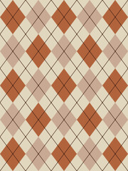 Argyle traditional vector pattern.Seamless geometric illustration pattern.Scotland argyll intarsia pastel element style .Design for fabric clothing,sweater,socks,wrapping,tablecloth,blanket,decoration