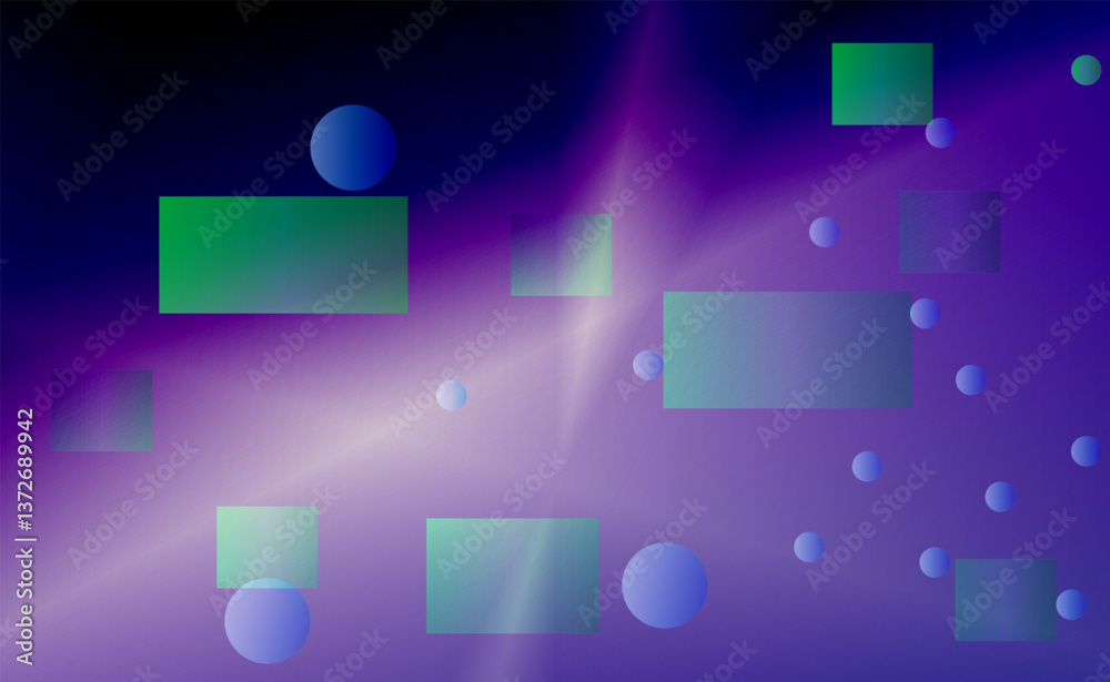 Fototapete blurred decorative design in abstract style with geometric shapes. template for your brand book.