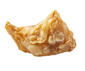 Crispy Samosa on Isolated White Background