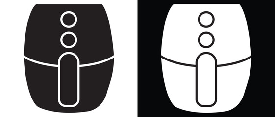 Air fryer icon. cooking fry appliance icon simple . Cooking air fryer appliance icon for logo, website, social media, mobile apps . Vector illustration. 