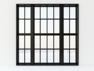 Large Loft Window Design in Minimalist Factory Style Setting