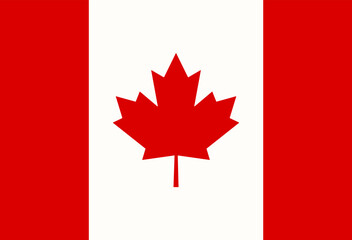 National Flag of Canada. Vector illustration.
