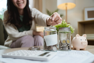 Planning saving money banking account. Finance retirement insurance. Financial plan.