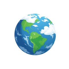 Fototapeta premium earth globe with transparent background PNG and JPEG image