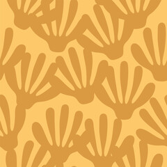  Seamless abstract coral reef background in warm tones