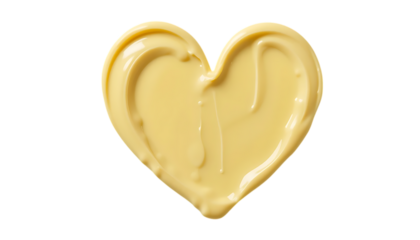 mayonnaise heart shaped