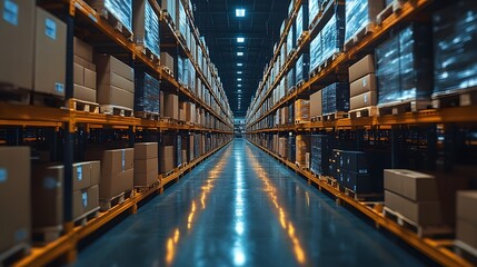 Inventory management automation visualizing real time tracking and logistics integration